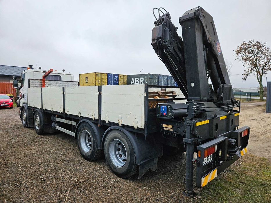 SCANIA G380 8x2 + HDS HMF2450   -  ŁADOWNOŚĆ: 16500 kg   -  730x245 cm