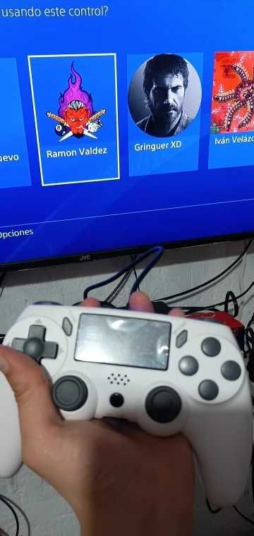 Comando Sem Fios Branco PS4 PC Steam Compatível com Windows Android