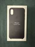 Iphone X leather case czarny