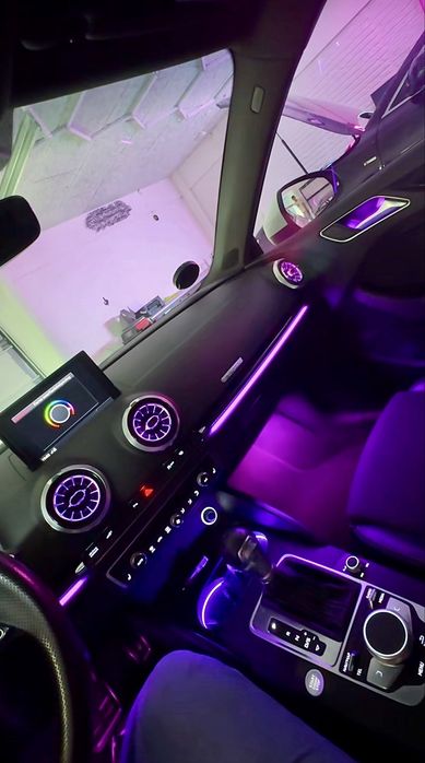 Pełny zestaw ambiente LED do Audi a3 8v przedlift - nawiewy, listwy