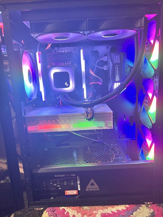 Игровой пк Xeon 2680v4 + Rx 580(8gb) 2 m2 ssd читай описание