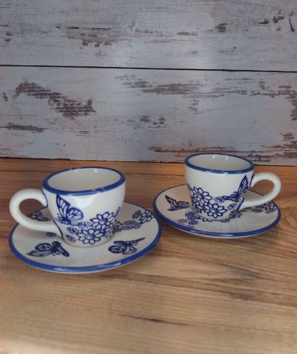 *Filiżanki ceramiczne do espresso  zestaw ceramika Bolesławiec