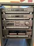 Sistema Hi-Fi Vintage Sharp System 8800 + Colunas CP-8000