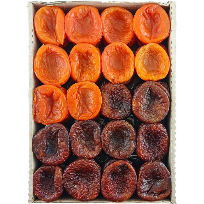 Курага Асорті натуральна абрикос та шоколадна 1кг (в коробці)