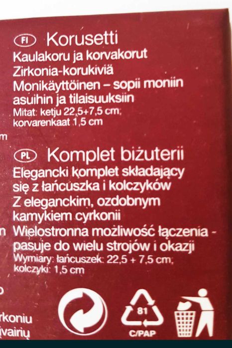 Komplet biżuterii Esmara