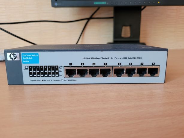 Комутатор HP procurve switch 1400-8g j9077a