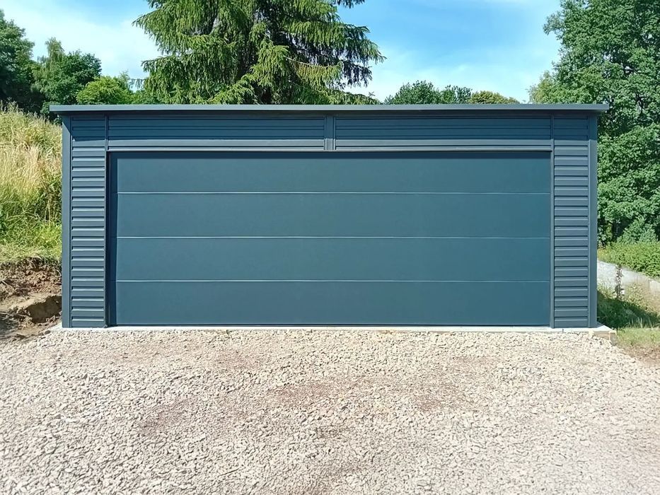 Garaż drewnopodobny 6x6 garaż blaszany drewnopodobny