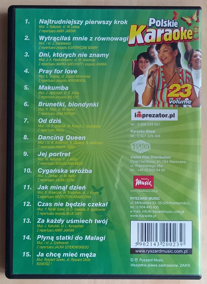 Płyta DVD "Polskie karaoke"