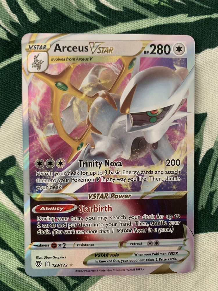 Pokemon karta TCG Arceus 123/172 VSTAR brilliant stars full art