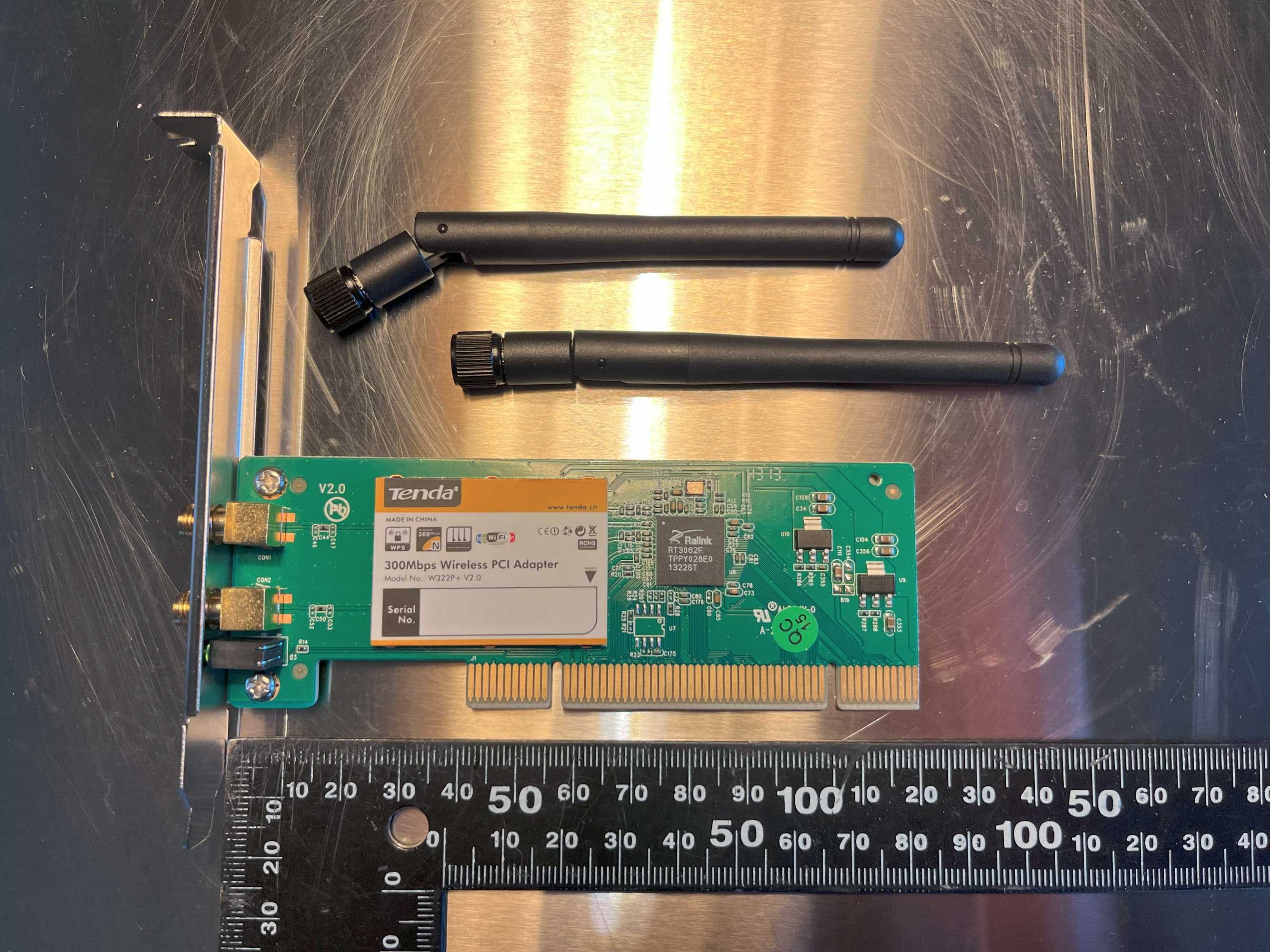 Wi-Fi адаптер Tenda для PCI - W322P v2