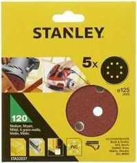 Krążek Papier Ścierny P120 5szt Stanley 125mm