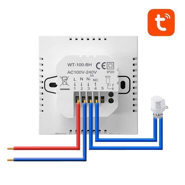 Inteligentny Termostat Avatto Zwt100 Podgrzewacz Wody 3A Zigbee Tuya