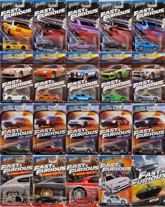 Машинки Hot Wheels спецсерія Форсаж Fast&Furious #Main2