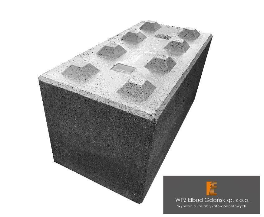 Bloki Betonowe 120x60x60 cm (zasieki, ściany oporowe) od Producenta