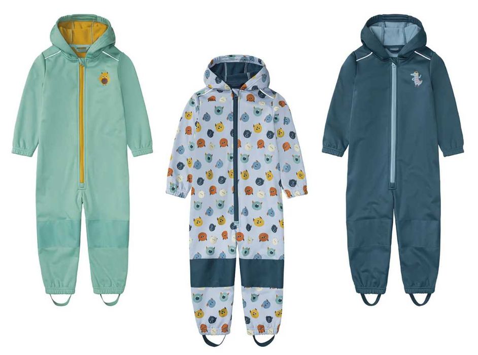 Комбінезон демісезонний софтшел lupilu для хлопчиків 74-128 см