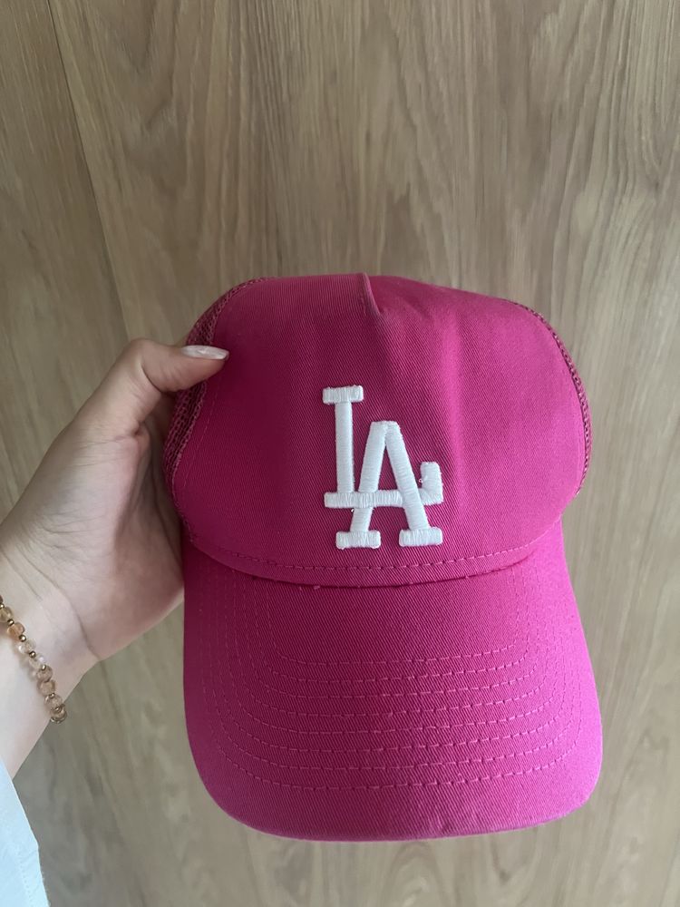 Damska czapka różowa New Era Los Angeles