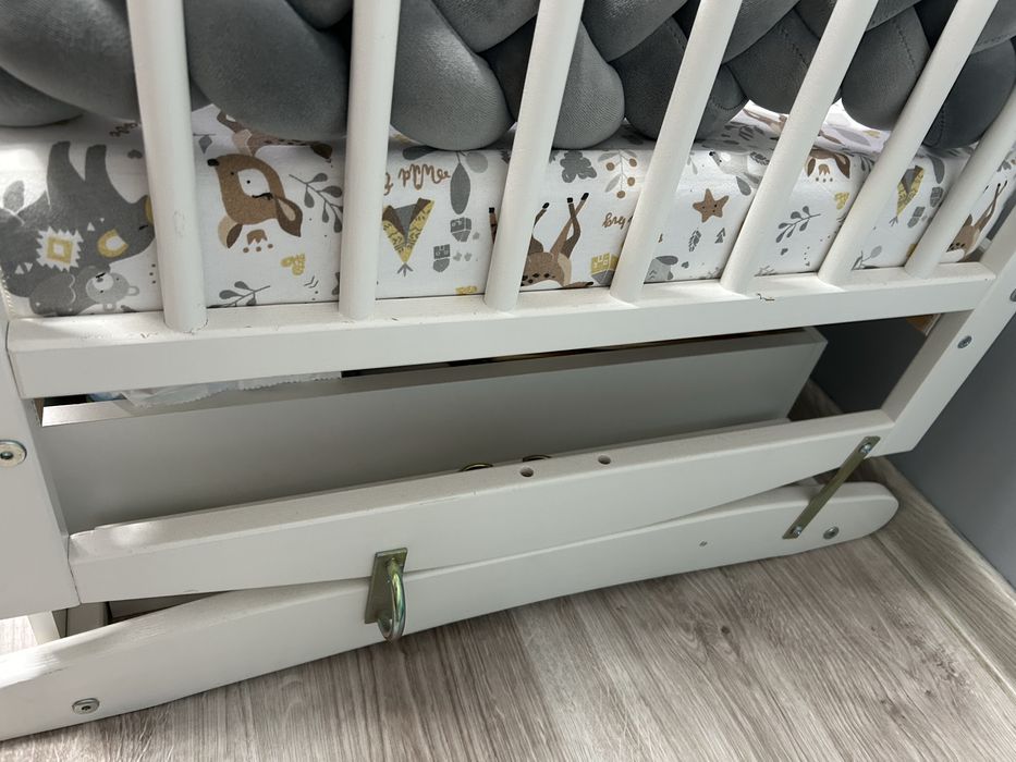 Łóżeczko Klupś z funkcją kołyski