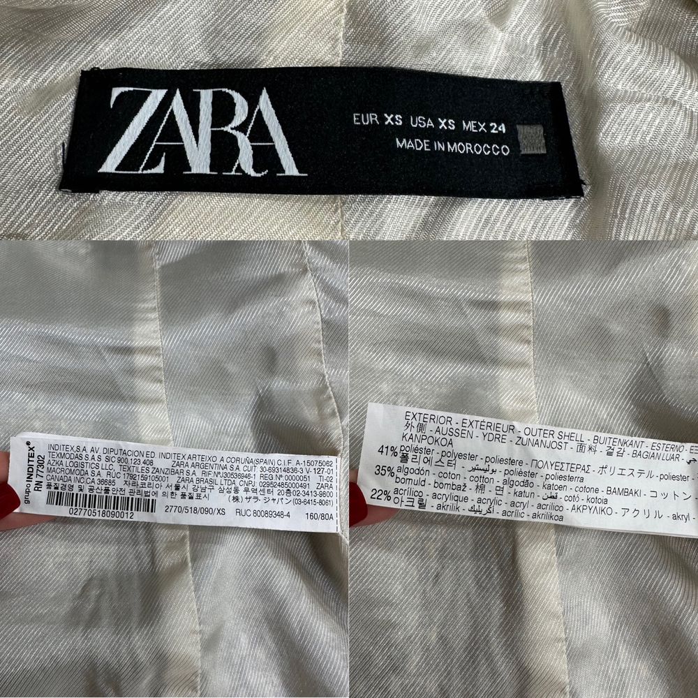 Пиджак Zara, твидовый пиджак, женский пиджак