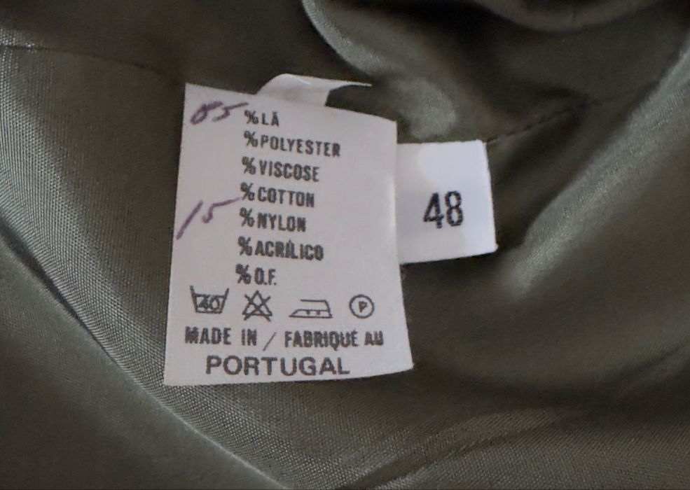 Casaco Verde Escuro Tamanho 48