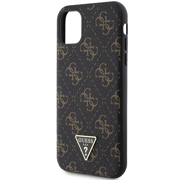 Etui Guess 4G Triangle Metal Logo na iPhone 11 / XR - czarne