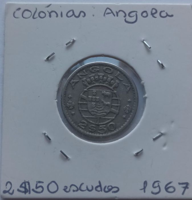 2,5 escudos 1967 ex colónia Angola
