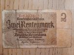 Cwaj rentgen Mark dwie marki niemieckie 1937 Unikat numizmat banknot