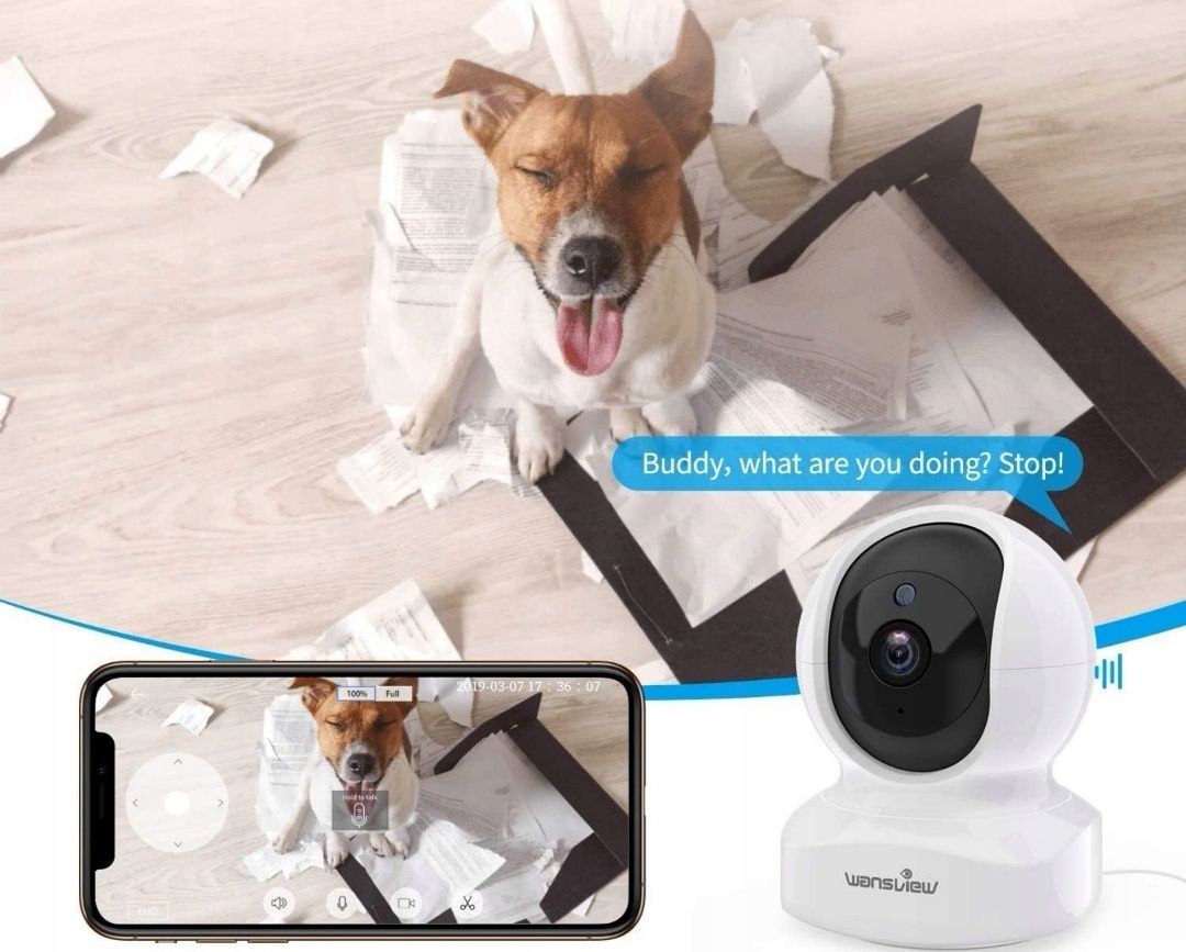 Wansview Q5 Kamera IP WiFi Niania 1080P