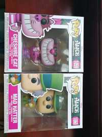 Funko pop Alice in Wonderland, cheshire cat i mad hat