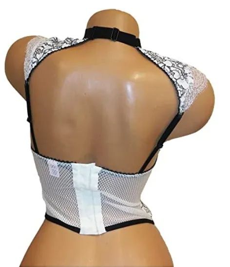 Victoria's Secret Lace High-neck Bustier ORYGINAL! 34C  (70-75 C-D)