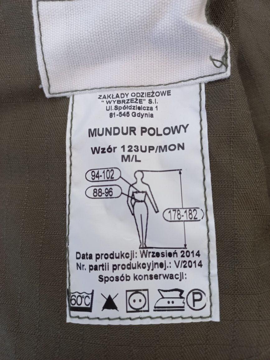 Mundur polowy 123 UP/MON roz M/L