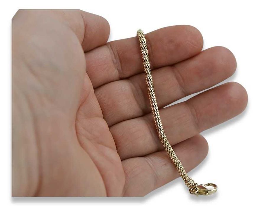 Złota bransoletka 14k 585 włoska Linka ażurowa cb075y Wrocław