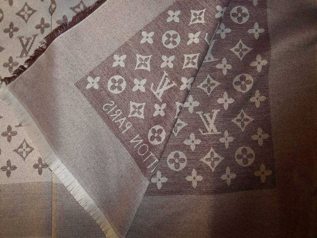 Louis Vuitton, chusta Szal szalik apaszka damski kasmirowa, Francja