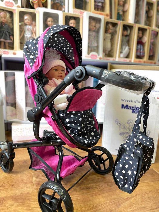 Польская коляска для кукол пупсов Марио Коляска для ляльки пупса Різні
