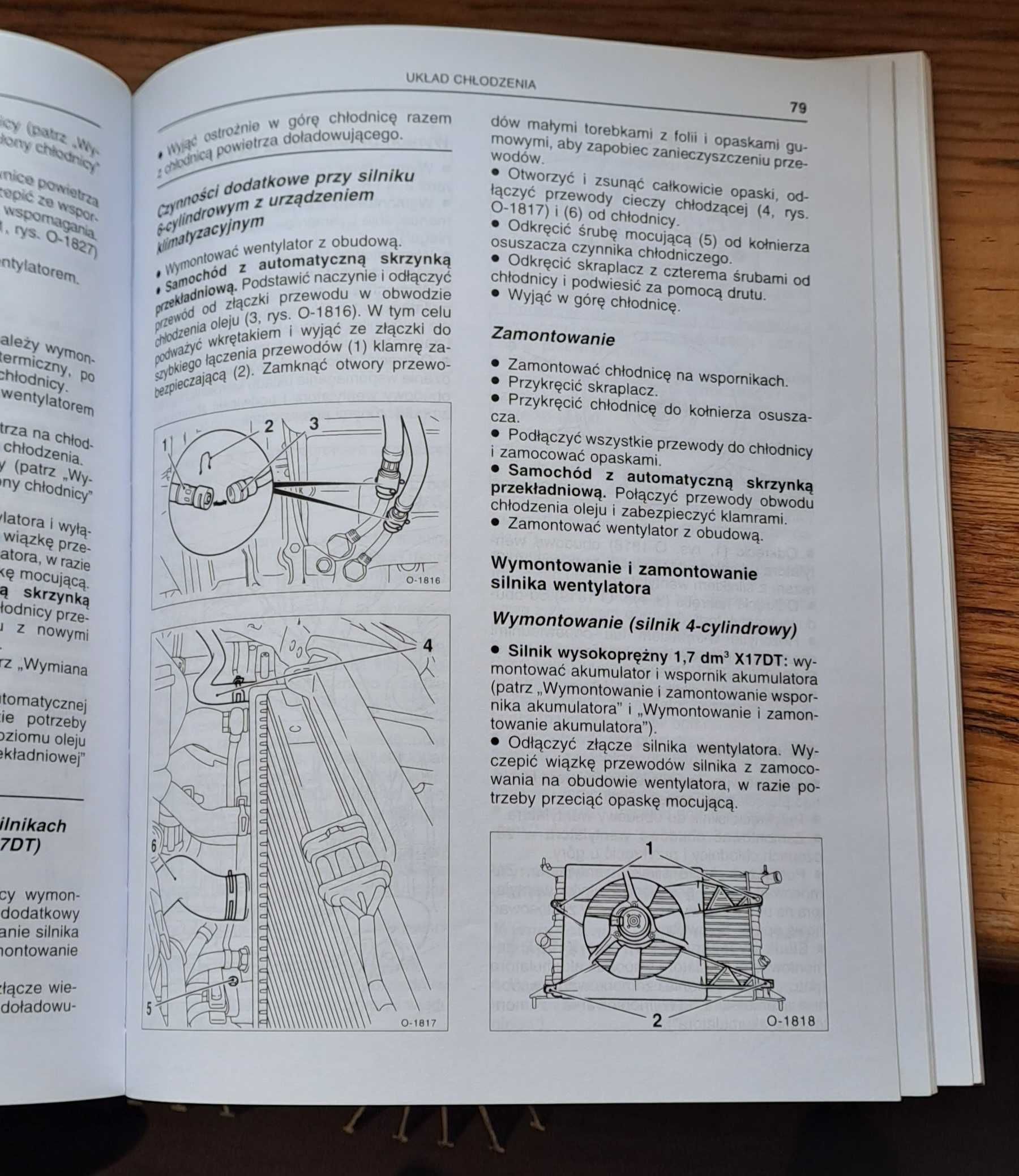 Opel Vectra b książka "Sam naprawiam samochód" WKŁ