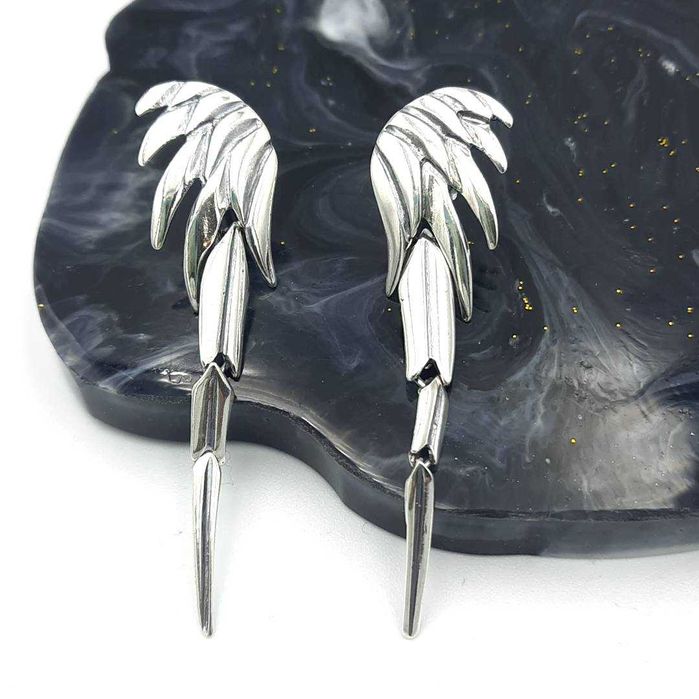 Kolczyki srebrne 925 ruchome skrzydła NOWE!