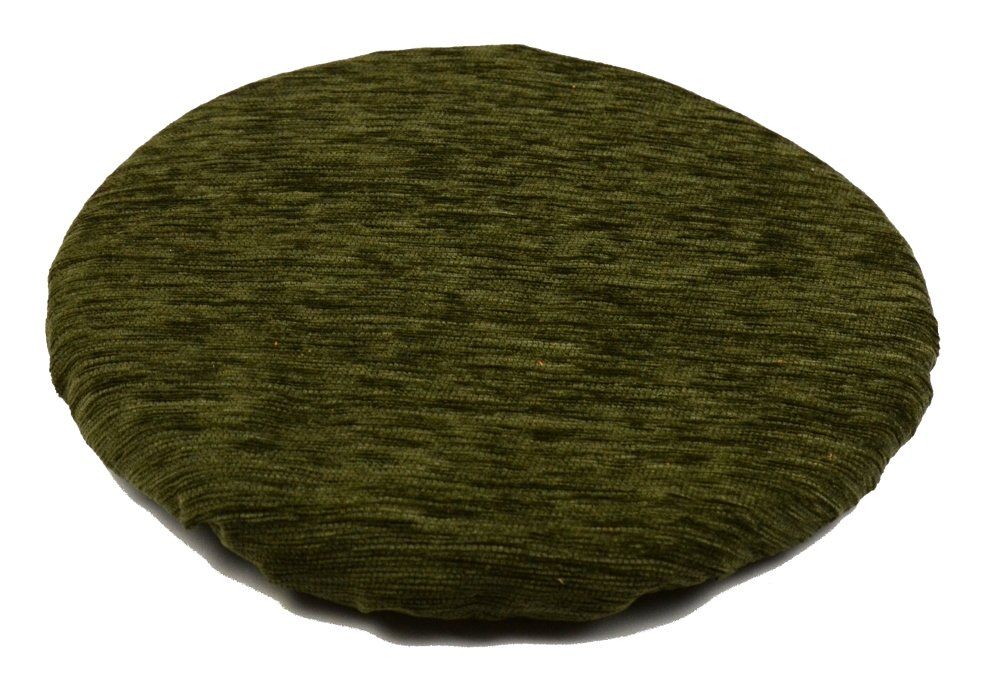 Okrągła poduszka na taboret 30 cm (oliwka) eStilex