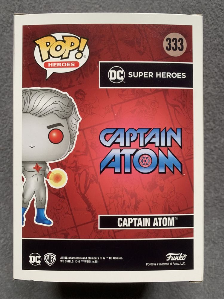 Funko POP Captain Atom 333 Exclusive Limited Edition 2020 Super Heroes