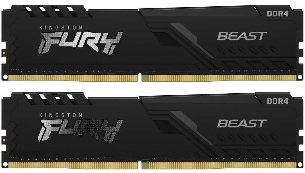 ОЗУ Kingston DDR4 16GB (2x8GB) 3600Mhz FURY Beast Black