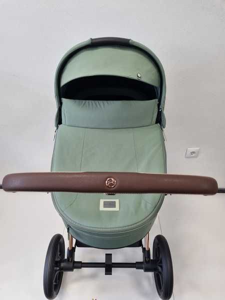 Cybex Priam 4.0 Wózek Głęboki Leaf Green Rama Chrome Brown