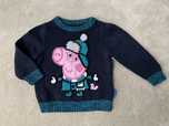 92 święta świąteczne granat sesja sweter peppa ubranka