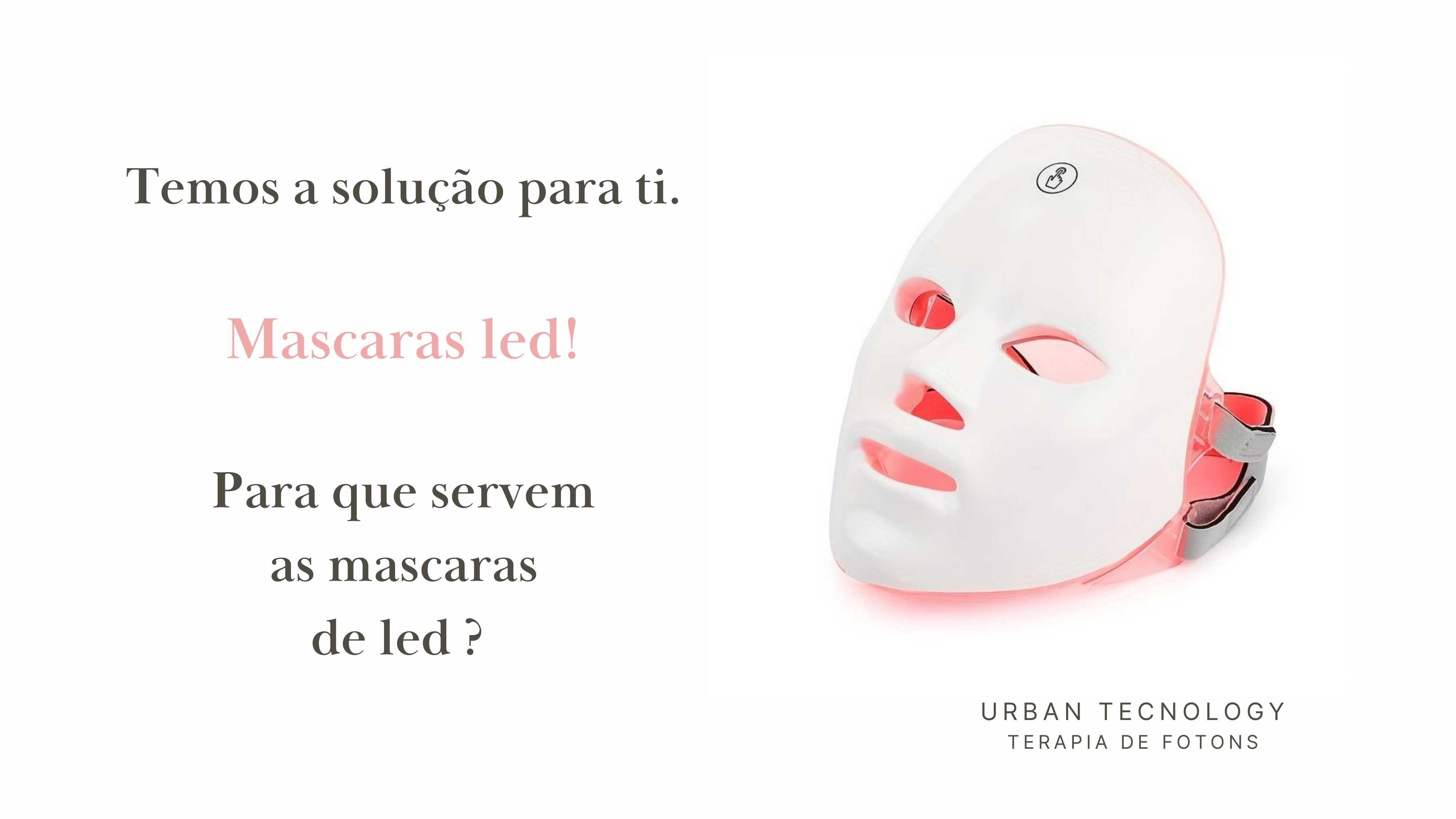 Máscara tratamento facial Mascara LED Tecnologia Rejuvenescimento Pele