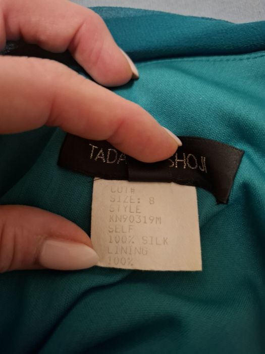 Sukienka koktajlowa na wesele jedwab