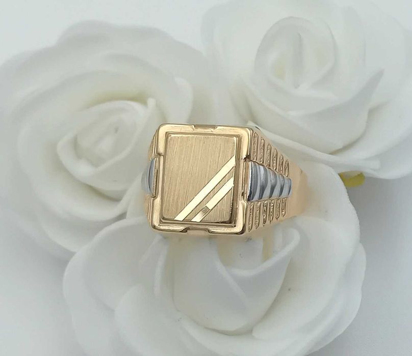 Złoty Pierścień Sygnet rozmiar 28 próba 585 NOWY/Fajne Okazje Radomsko