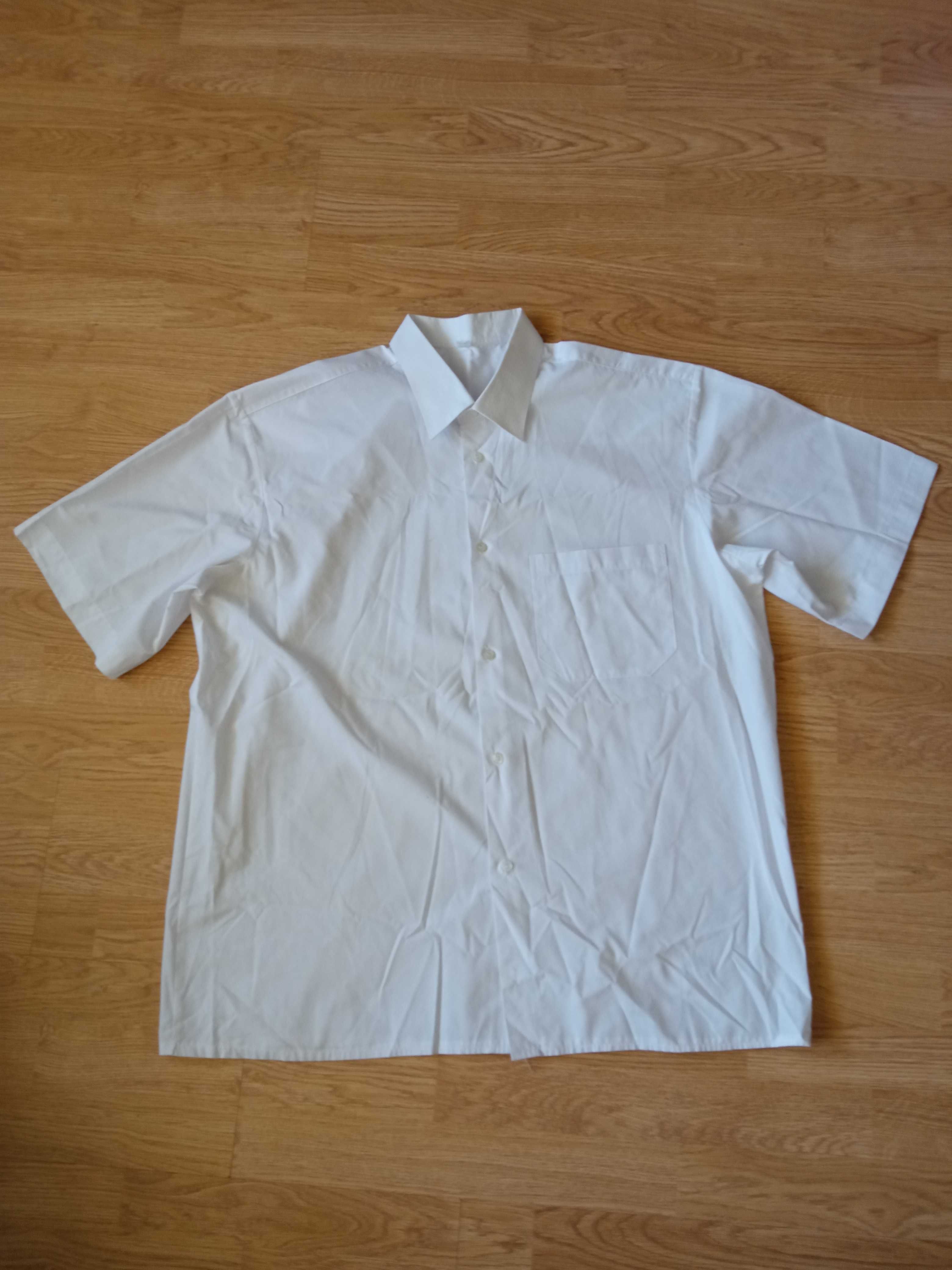 Koszula męska gładka biała 46