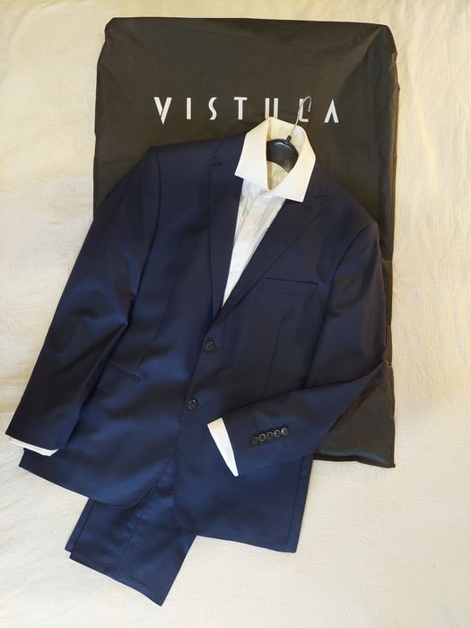 Garnitur męski granatowy