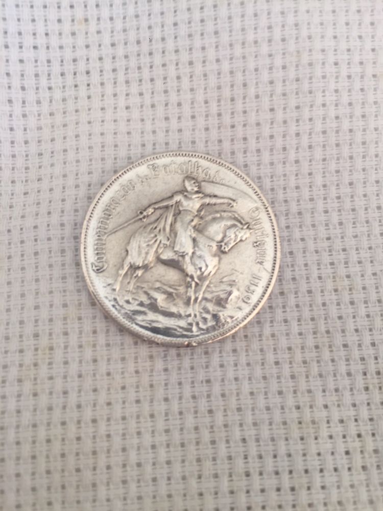 Moeda de prata 10 escudos 1928 Conemorativa da Batalha de Ourique