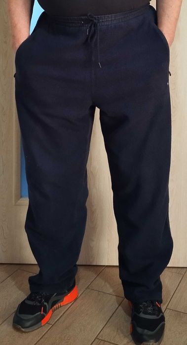 Штани двосторонні (можна носити на виворот) чоловічі на флісі ADIDAS