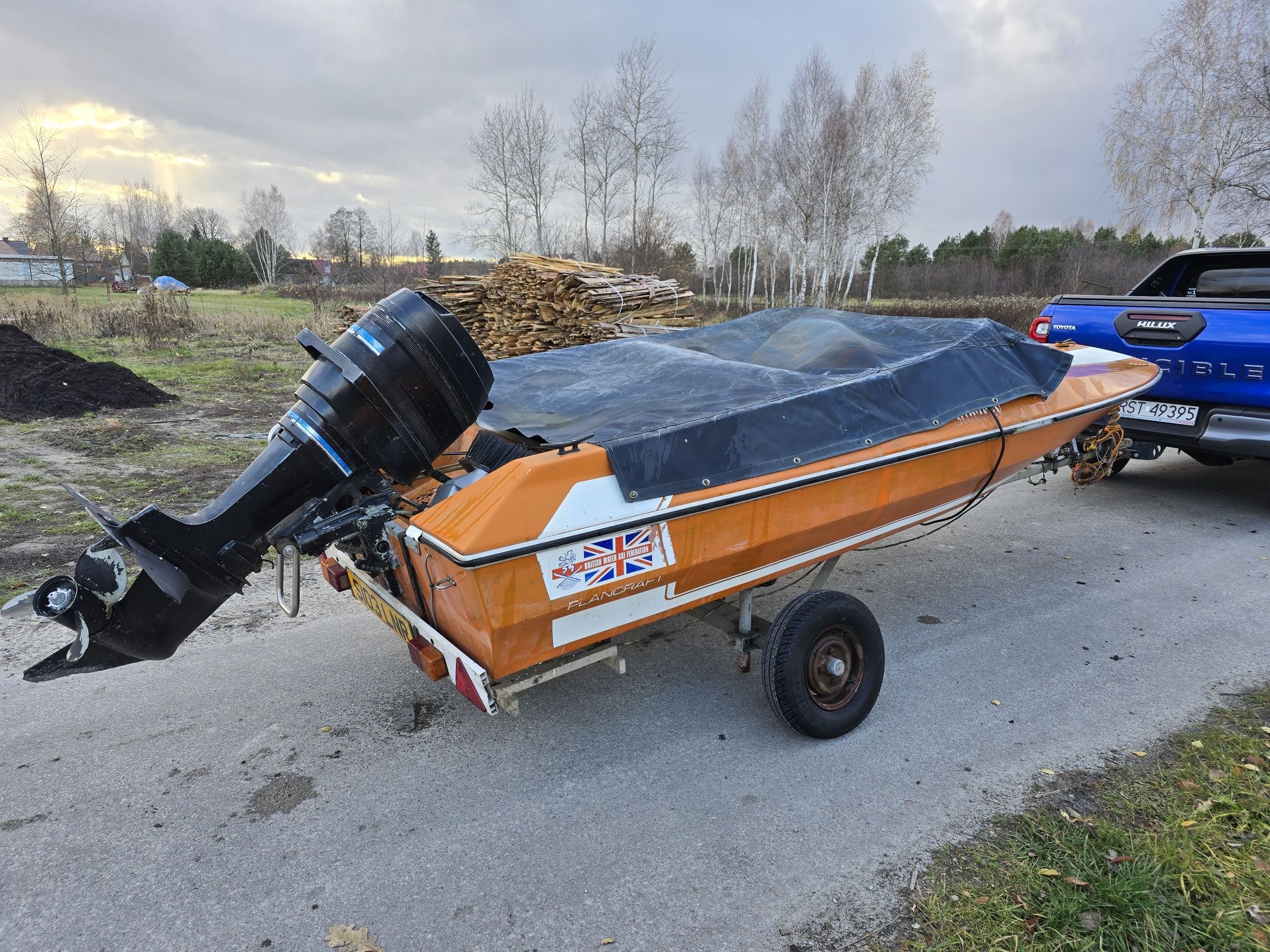 Łódź motorowa motorówka Plancraft Stingray Malibu Cameo Mercury 80 KM