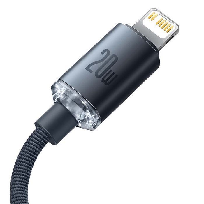 Kabel Baseus Crystal USB-C Lightning 20W PD Szybkie Ładowanie iPhone