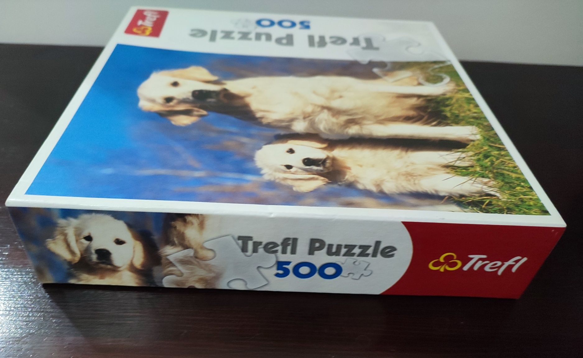 Puzzle Trefl 500 elementów Psy nr 91408 Golden retriever